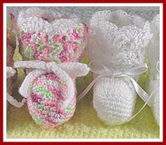 Free simple baby bootie pattern